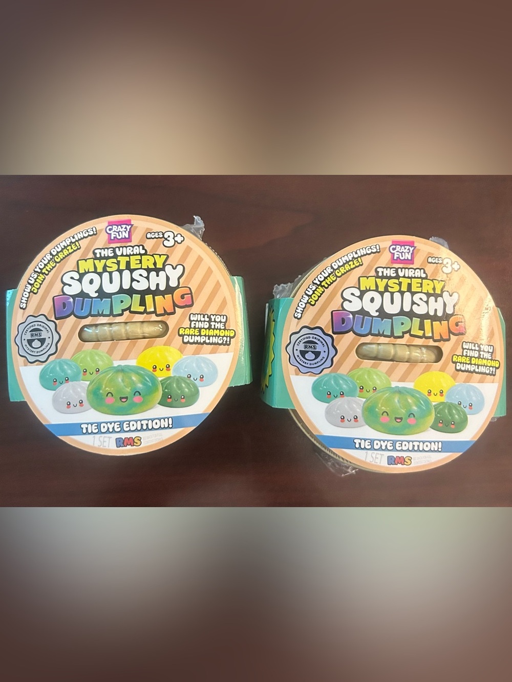 RMS Crazy Fun Mystery Squishy Dumpling Tie Dye Edition Sealed & Authentic Set